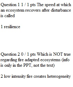 Ch 5 Ecosystems Quiz